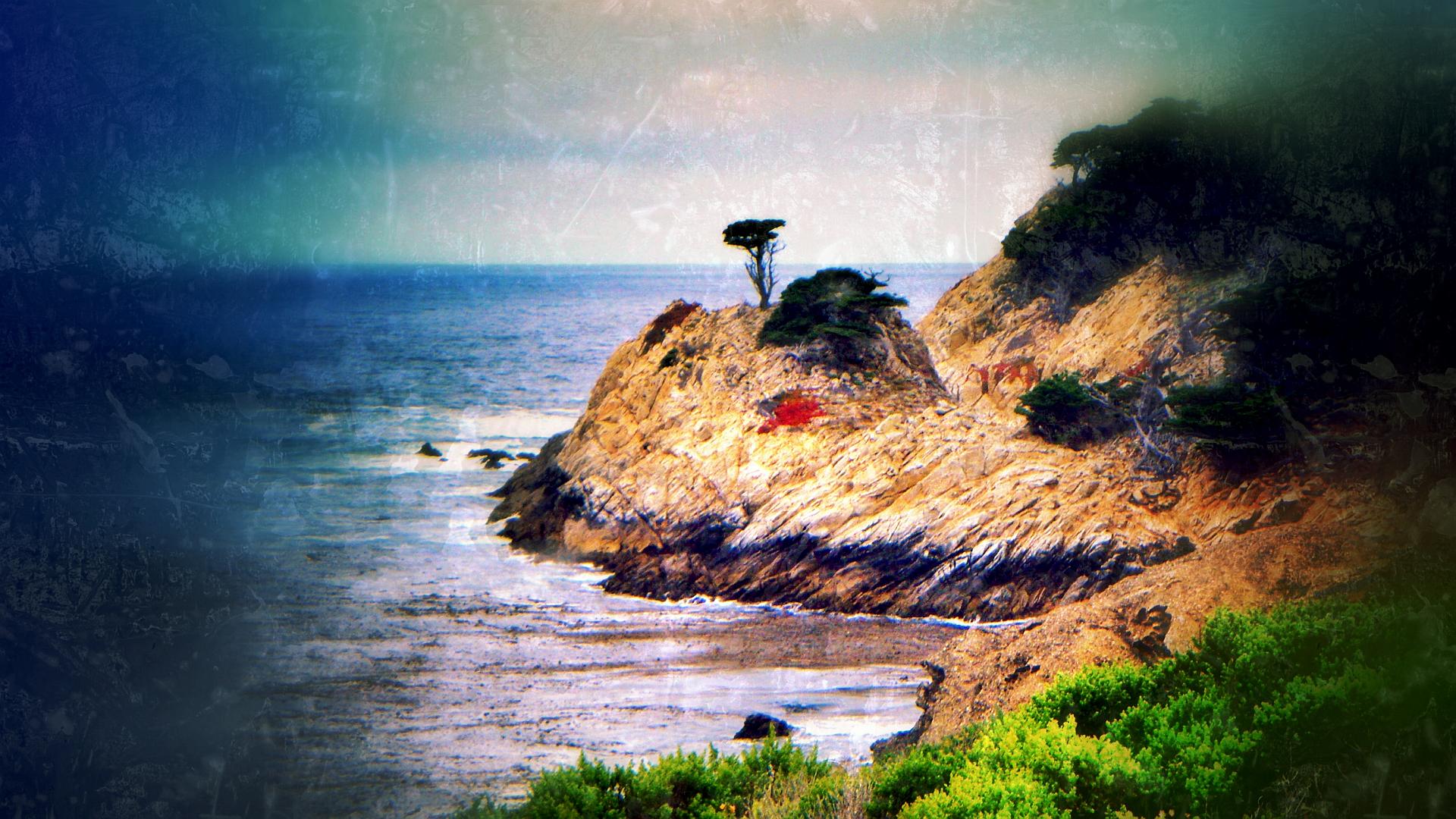 Old Postcard From The USA, Point Lobos