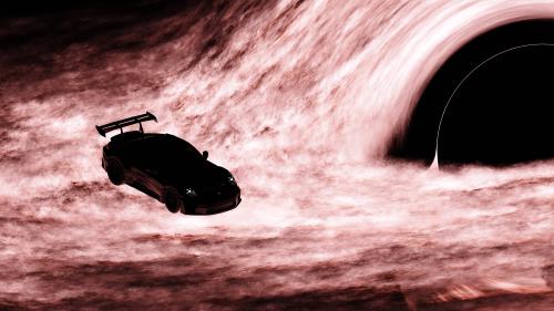 911_GT3RS near a Blackhole