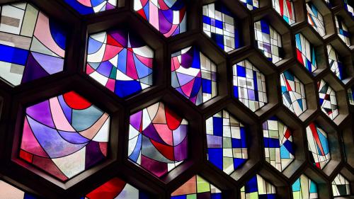 Saint John's Abbey Honeycomb Stained Glass