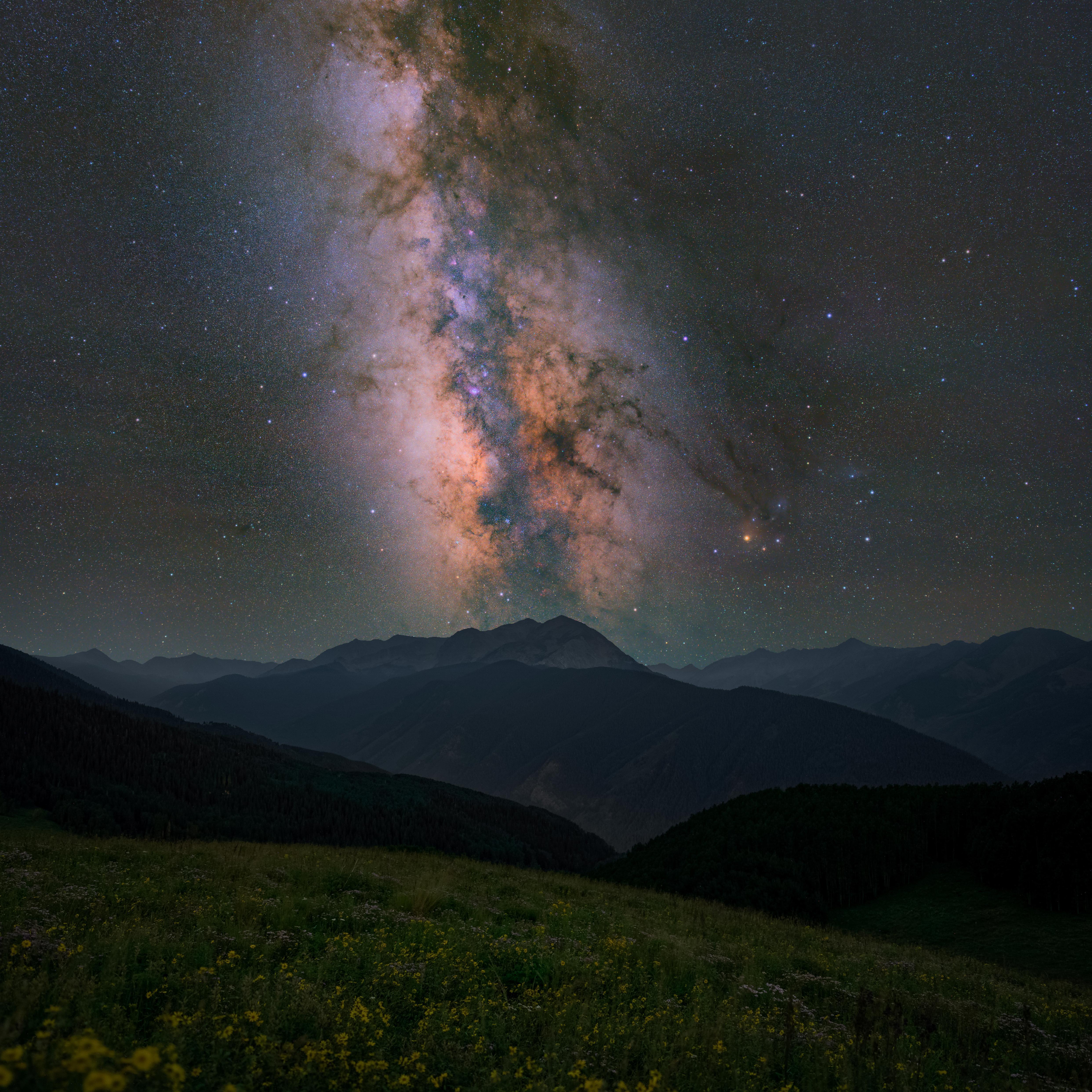 10 minutes of exposure time in Aspen, Colorado