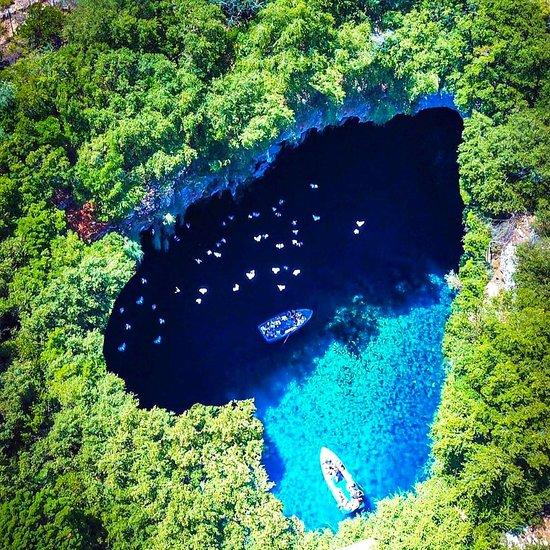 Beautiful lake in Greece