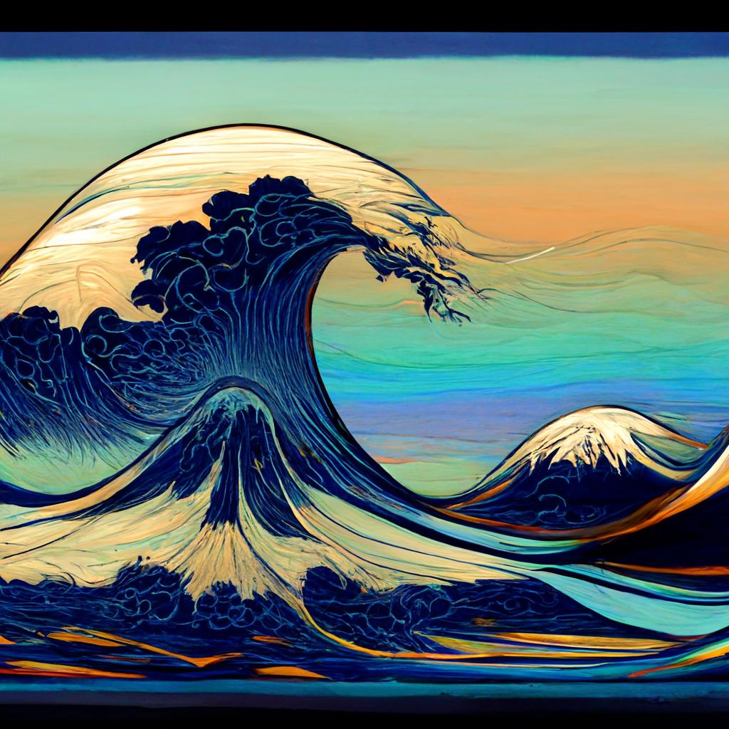 Great Waves by AI