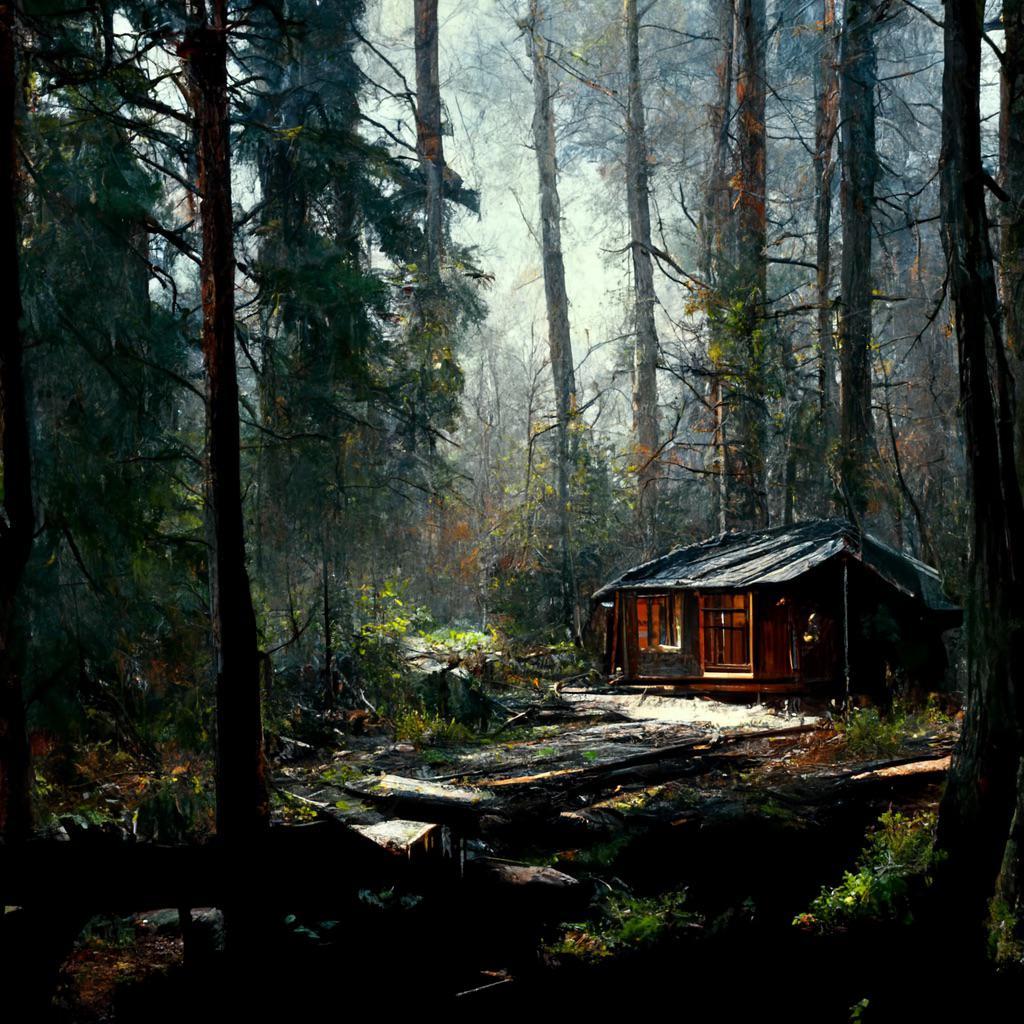 cabin in the woods🙂