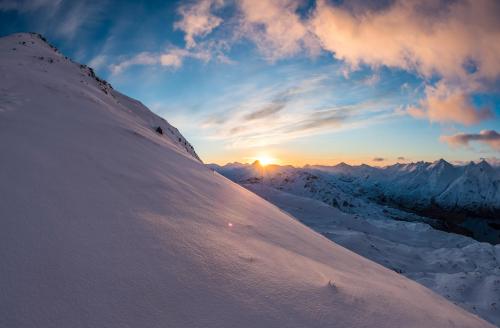 Sunset on the Final Climb, Mt.Wood, Aleutian Islands, Alaska