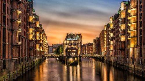 Hamburg Architecture Landscape Scenery