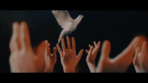 reaching out.