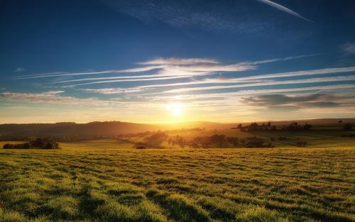 Sunset over Findon