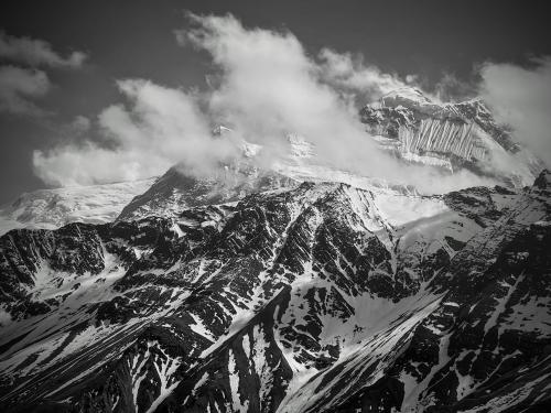 Glimpse of Annapurna - Thorang La, Nepal