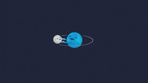 Earth and Moon Friendship