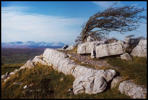 An unseasonably warm November's Day in Cumbria: Hampsfell, Grange-over-Sands, Cumbria, England, UK