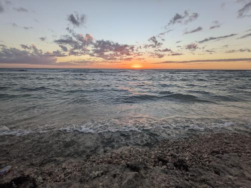 A lovely sunset over The Red Sea from Rabigh beach, KSA in February 2022.