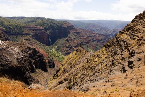 Waimea Canyon, Kauai - colorful even on a hazy day