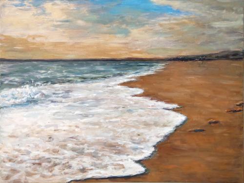 Atlantic Ocean near Lisbon, My oil painting