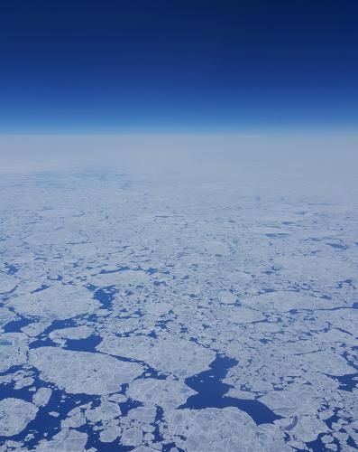 Start of the sea ice melt season in Hudson Bay. Taken early June 2017