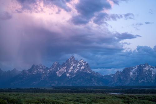 Thunderstorms over the Grand Tetons