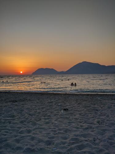 Sunset on Rio Beach, Western Greece