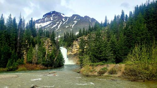 Running Eagle Falls, Glacier National Park, MT, USA