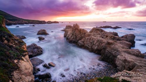 Sunset at Painters Point, Garrapata State Park in California