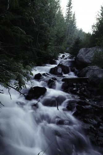 Small "waterfall" at Rocky Mountain National Park