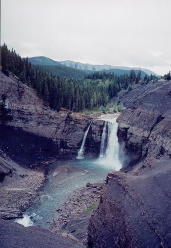 A photo of Ram Falls, Alberta, Canada  967 x 1398