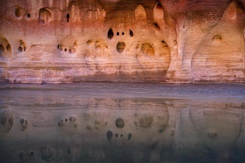 Along the canyon walls of a river in Southern Utah.