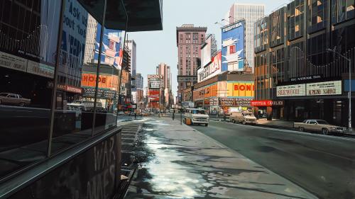 Times Square At 3:53 P.M., Winter, 1985 by Richard Estes