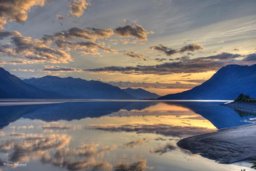 Sunset, Turnagain Arm, Alaska |OC| 3898X2600 |