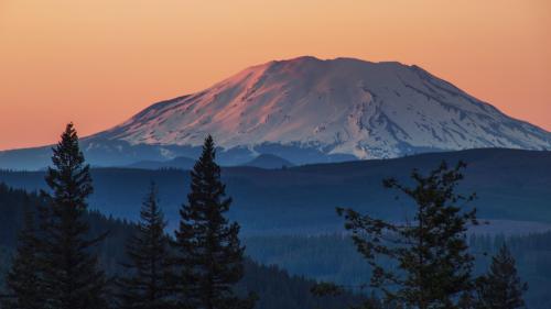 Mount St.Helens Sunset. Washington, US