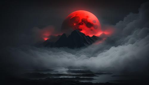 Blood moon by A.I ""