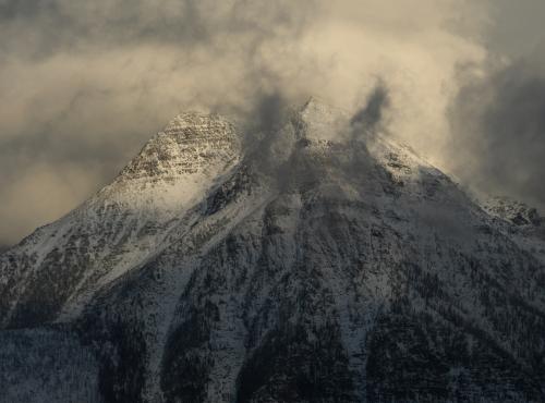 The Drama of Mt. Vulture in Glacier National Park. @seanaimages