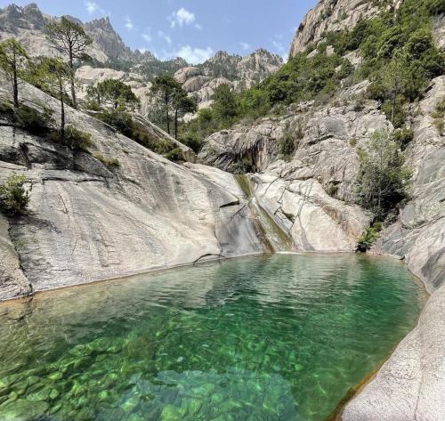 oasis in the mountains of corsica off Italy’s coast