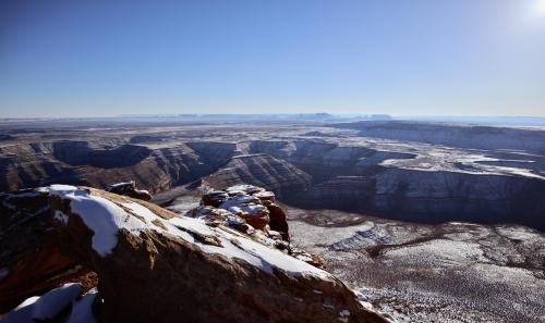 Winter Above Monument Valley, AZ