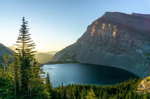 Sun Rise at Carnarvon Lake, Alberta, Canada