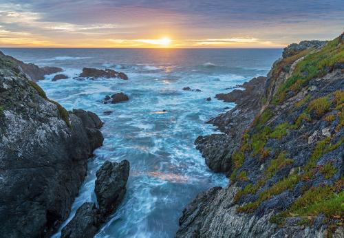 Sunset on the Mendocino Coast, CA.