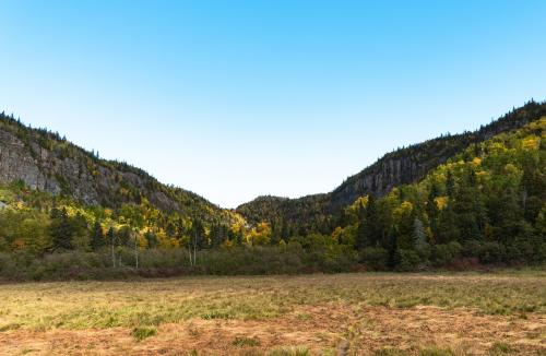 Autumn colours of Sleeping Giant Provincial Park in ON, Canada