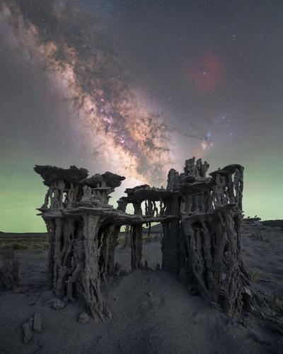 ✨ Our Milky Way over the Alien landscape of Mono Lake, California