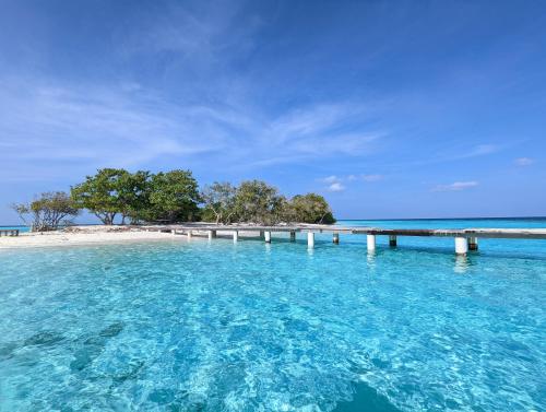 A deserted island in the Indian Ocean