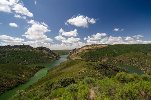 Reservoir lake in Monfragüe National Park, Extremadura, Spain