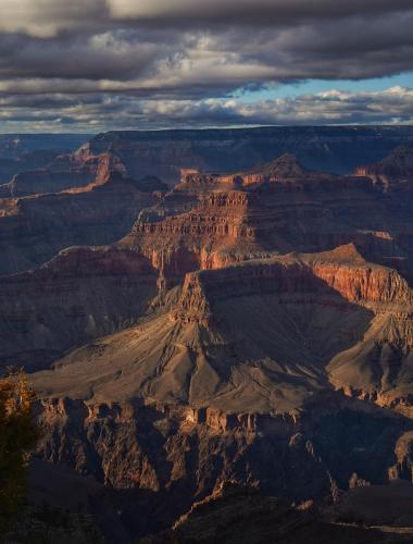 Dramatic evening in Grand Canyon, AZ