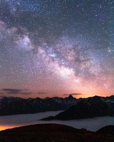 Milky Way on Tahpur Plateau in Rize/Turkey