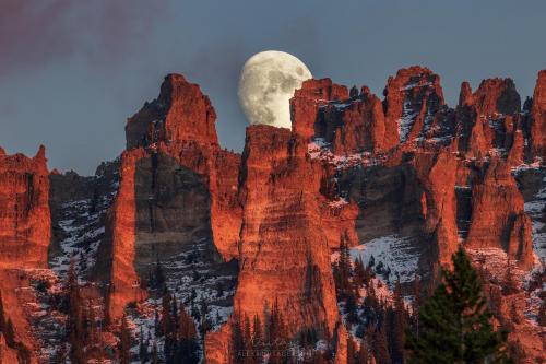 Moonrise Sunset, Colorado