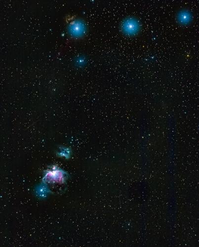 Orion's Belt and Nebulae - Taken from a park North of Seattle