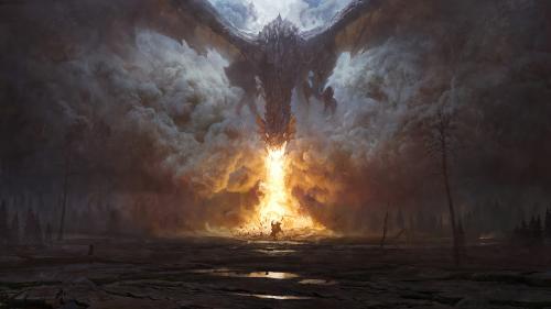 Dragon's Breath by Greg Rutkowski