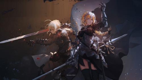 fate stay night for desktop, saber, armored, ruler, fate apocrypha, fate grand order