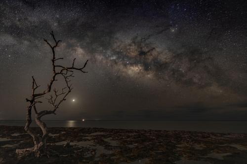 Milky Way captured in the Florida Keys. .