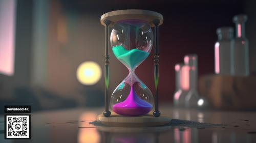 Hourglass With Colorful Sand Wallpaper