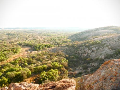 Sun-drenched skies over the Texas Hill Country, Enchanted Rock State Natural Area