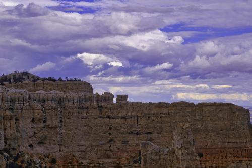 Canyon Wall and Clouds - Bryce Canyon Utah