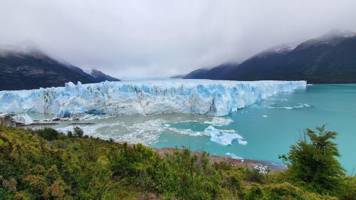 Cloudy day, Perito Moreno glacier, Los Glaciares National Park, Santa Cruz, Argentina