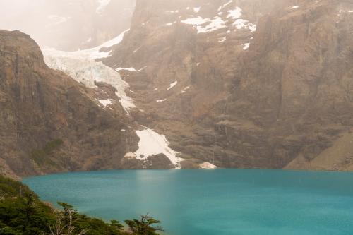 Glaciar Alfredo and Laguna Azul in Patagonia